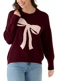 Women's Long Sleeve Bow Sweater