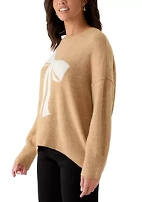 Women's Long Sleeve Bow Sweater
