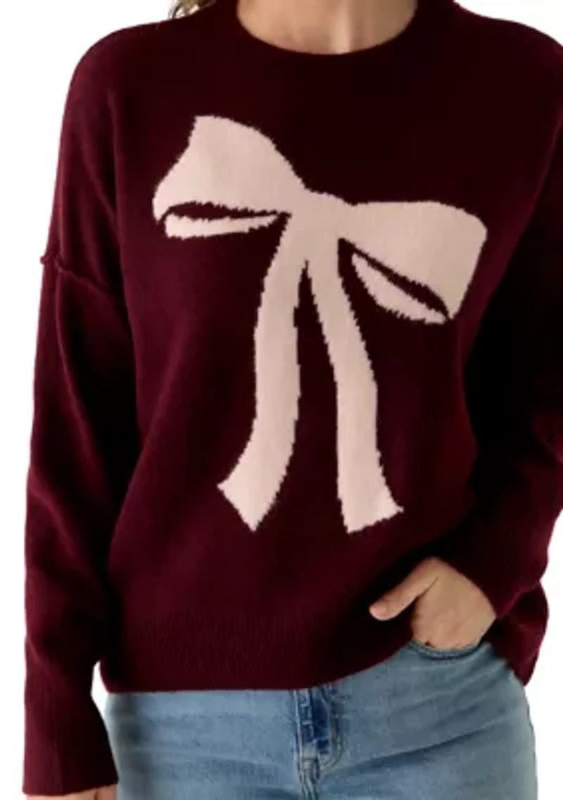 Women's Long Sleeve Bow Sweater