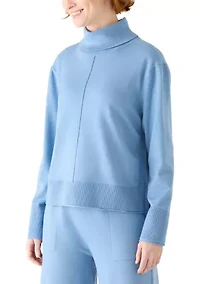 Women's Long Sleeve Split Seam Sweater