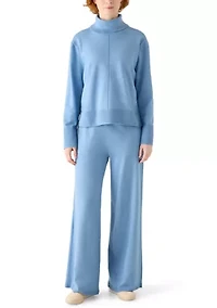 Women's Long Sleeve Split Seam Sweater