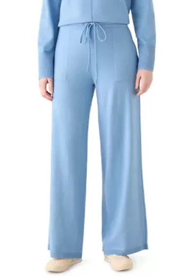 Women's Wide Leg Athletic Sweater Pants