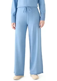 Women's Wide Leg Athletic Sweater Pants