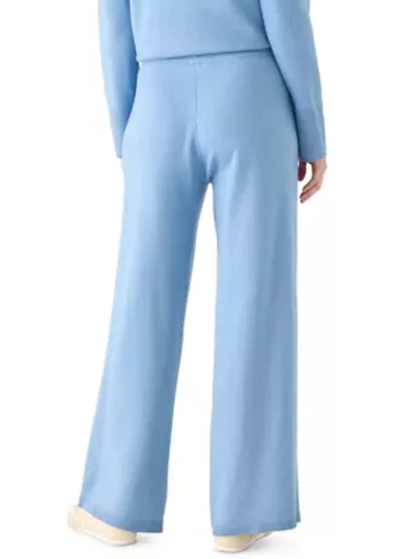 Women's Wide Leg Athletic Sweater Pants