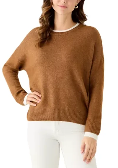 Women's Trim Crew Neck Sweater