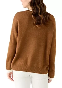 Women's Trim Crew Neck Sweater