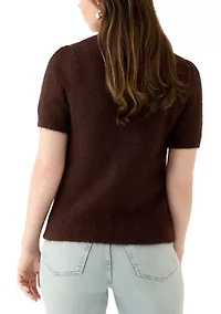 Women's Short Sleeve Crew Neck Sweater