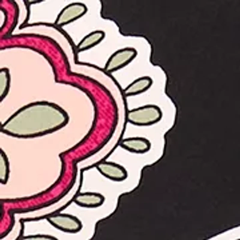 Women's Sleeveless Crew Neck Paisley Top