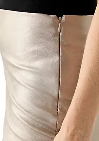 Women's Vegan Leather Bootcut Pull On Pants