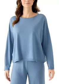 Women's Long Sleeve Boat Neck Sweater