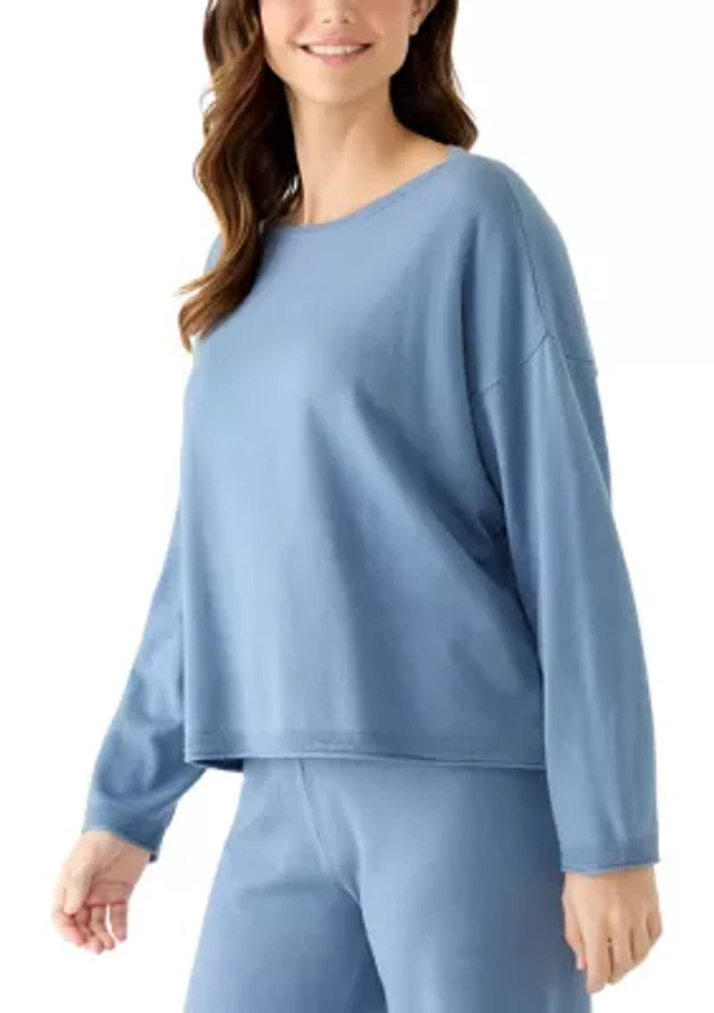 Women's Long Sleeve Boat Neck Sweater