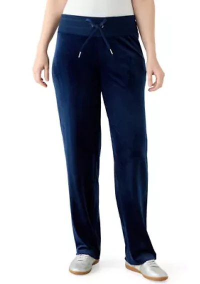 Women's Straight Leg Velour Pants