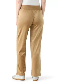 Women's Straight Leg Velour Pants
