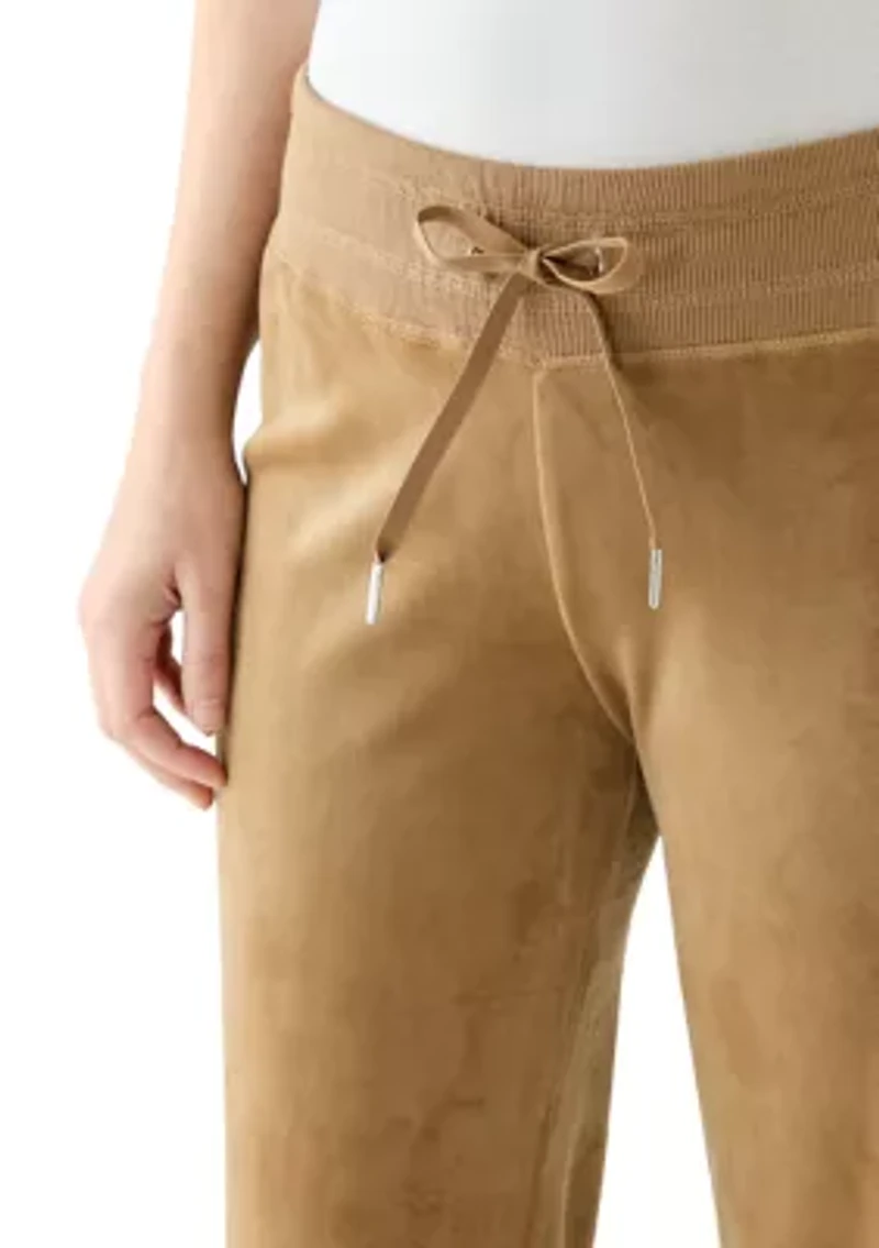 Women's Straight Leg Velour Pants