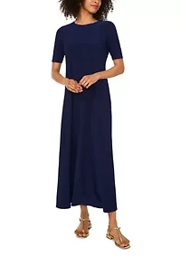 Women's Solid Midi Dress