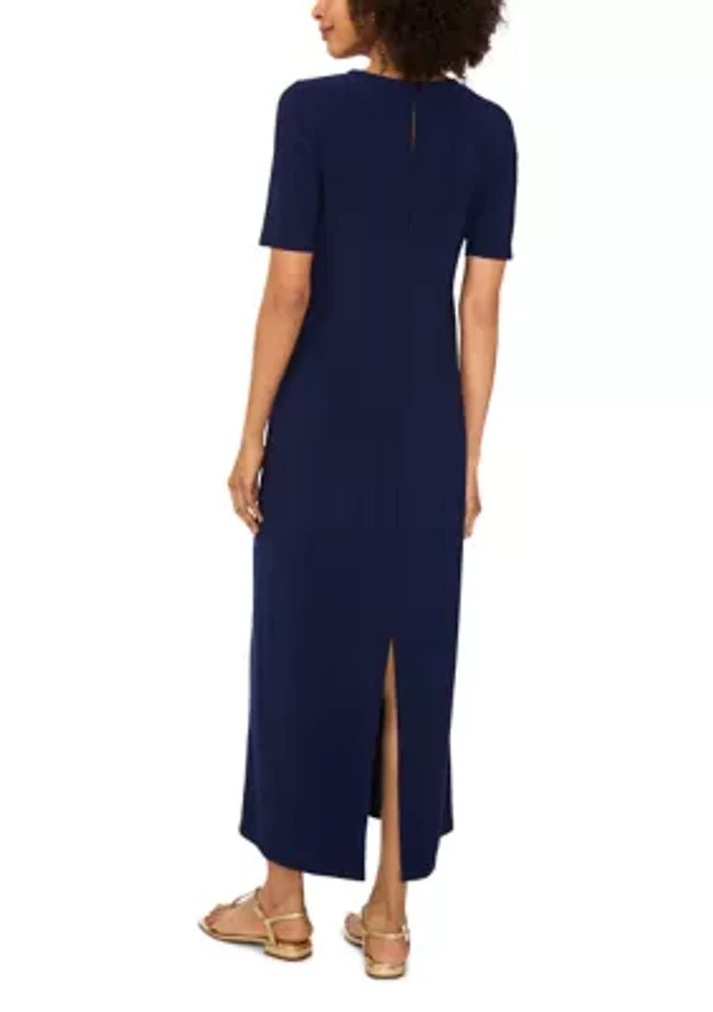 Women's Solid Midi Dress