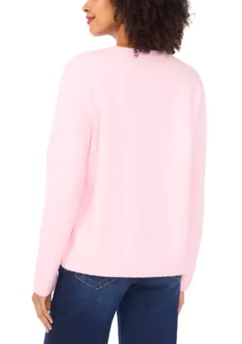 Women's Stitch Detail Floral Sweater