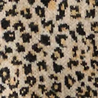 Women's V-Neck Animal Print Sweater Dress