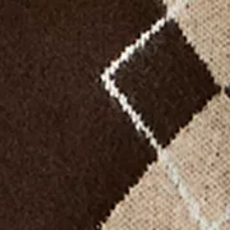 Women's V-Neck Argyle Sweater Dress