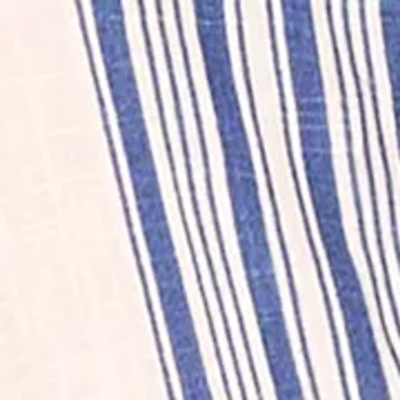 Women's 3/4 Sleeve Striped Button Front Blouse
