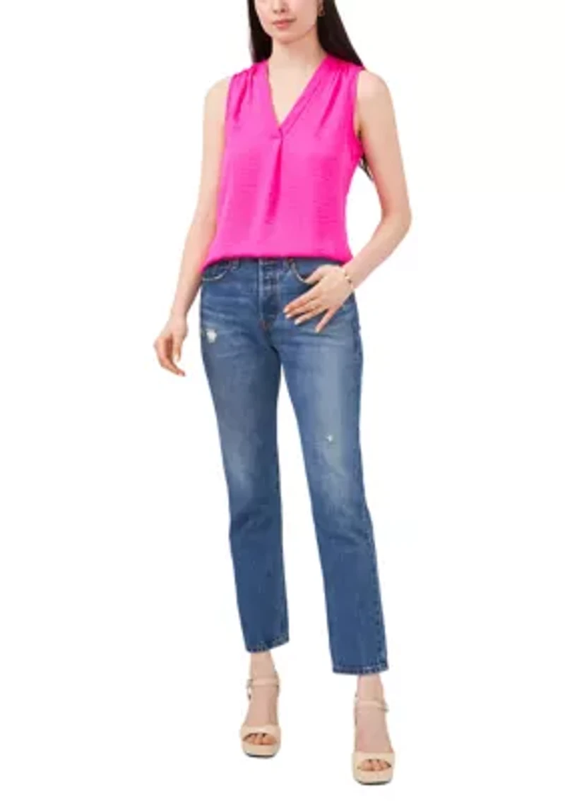 V-Neck Rumple Blouse