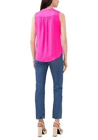 V-Neck Rumple Blouse