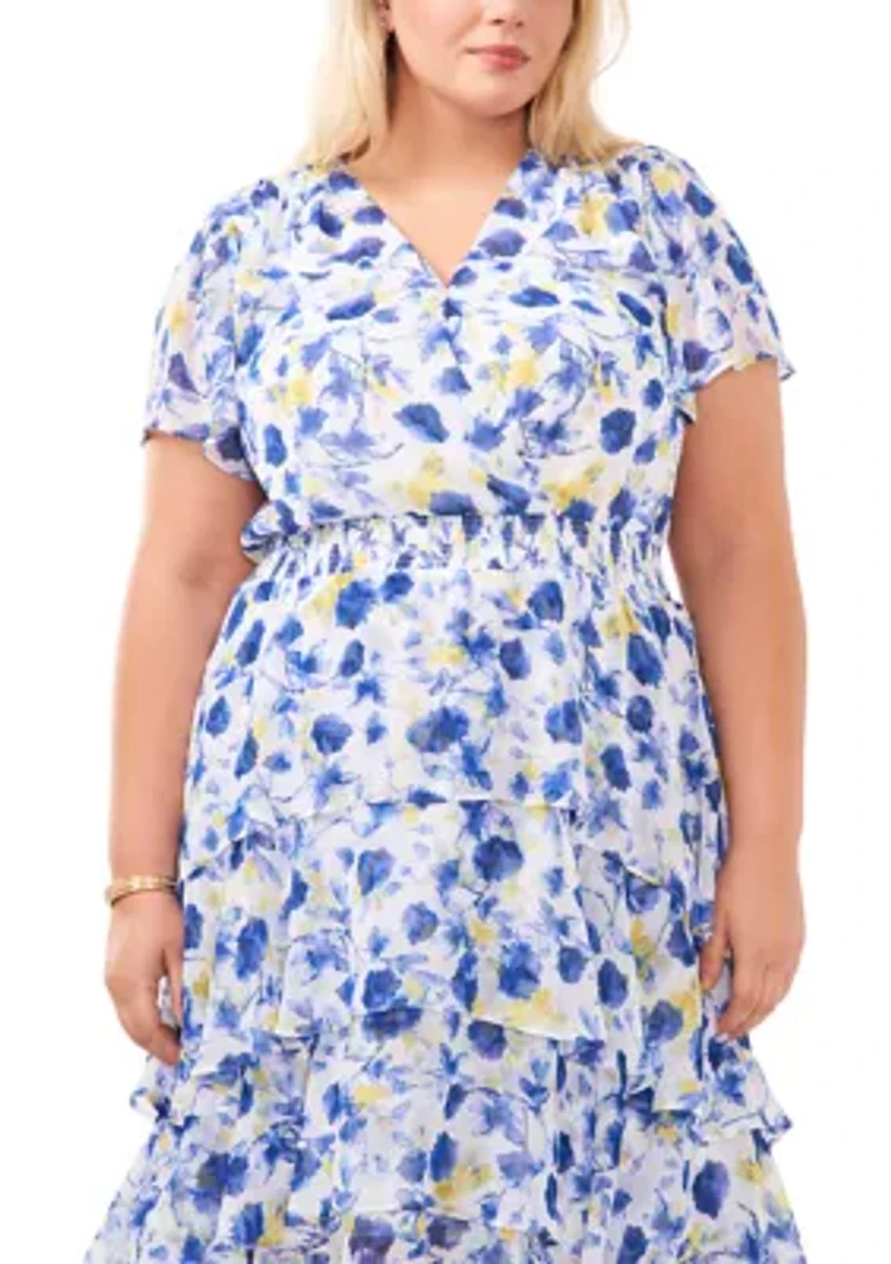 Plus 4 Tier Layered Dress