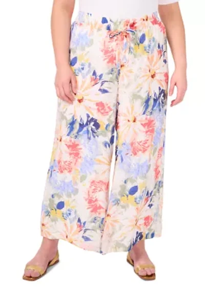 Plus Pull On Pants with Angled Hem