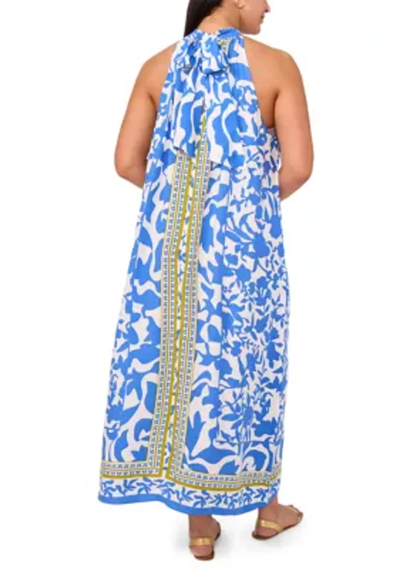 Plus Halter Neck Maxi Dress