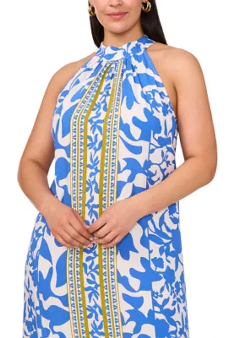 Plus Halter Neck Maxi Dress