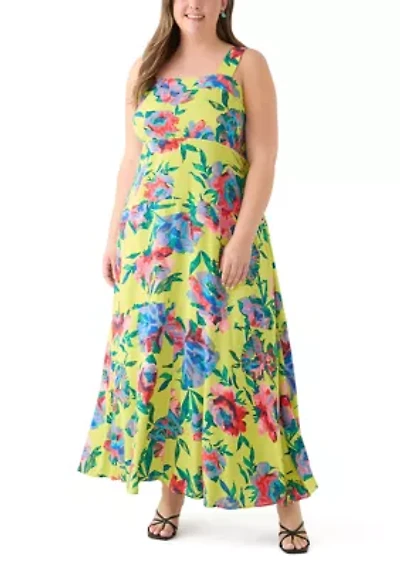 Plus Four Tier Maxi Dress