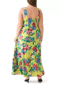 Plus Four Tier Maxi Dress