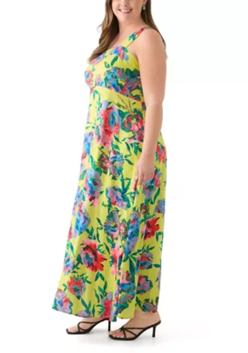 Plus Four Tier Maxi Dress