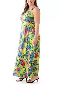 Plus Four Tier Maxi Dress