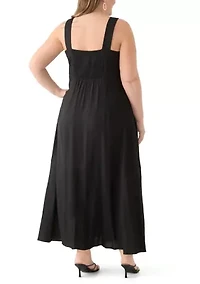 Plus Four Tier Maxi Dress
