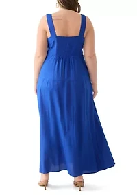 Plus Four Tier Maxi Dress