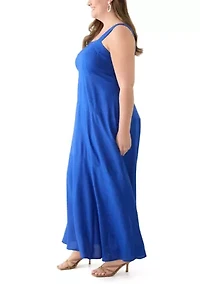 Plus Four Tier Maxi Dress