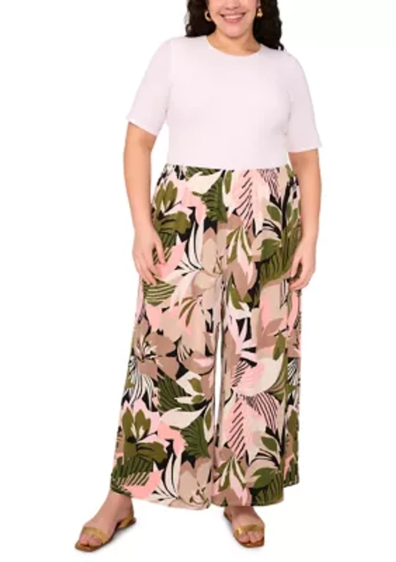 Plus Wide Leg Pants