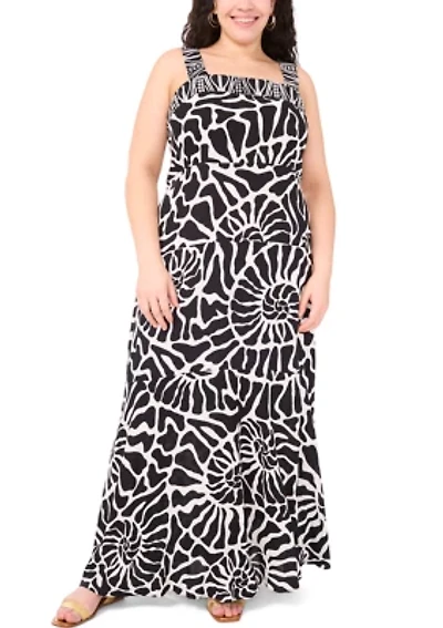 Plus Four Tier Maxi Dress