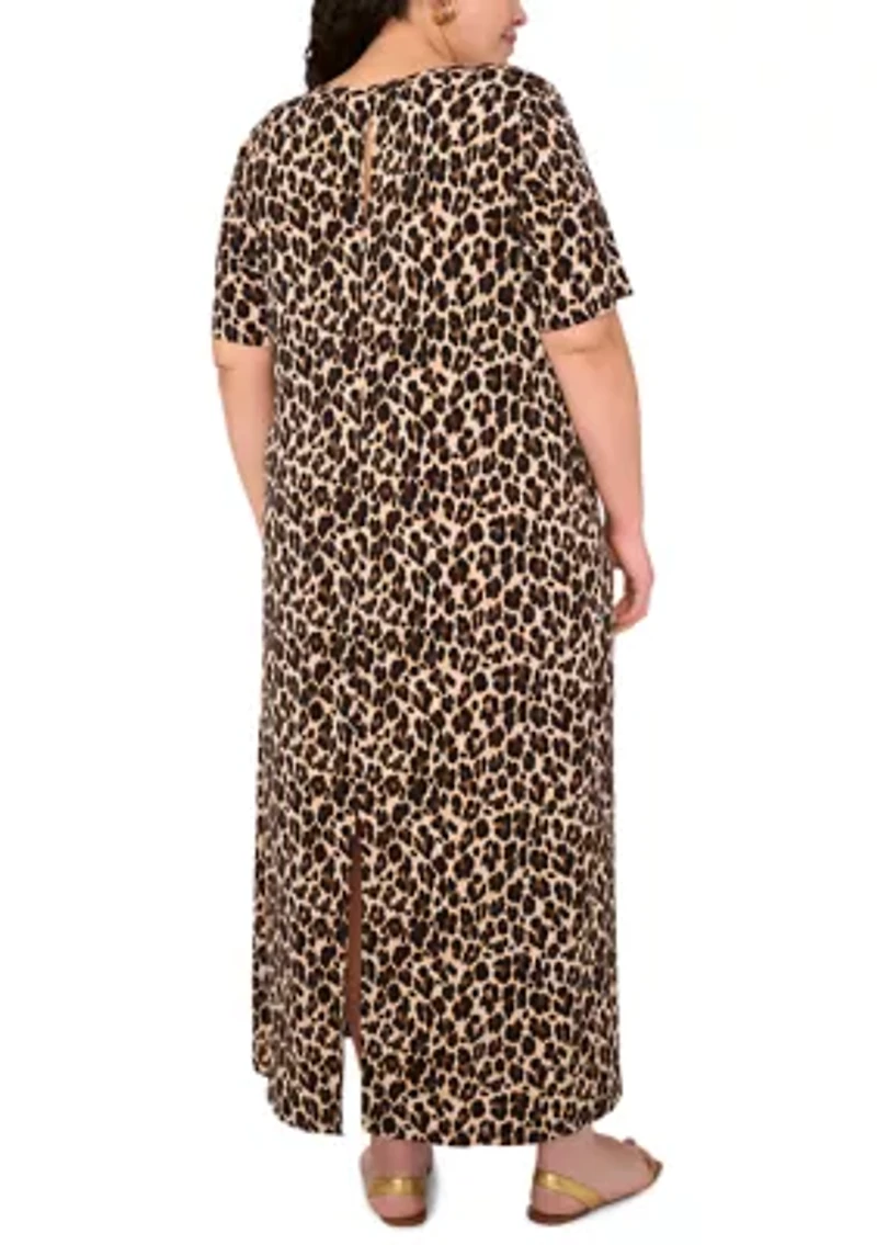 Plus Printed Maxi Dress