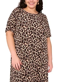 Plus Printed Maxi Dress