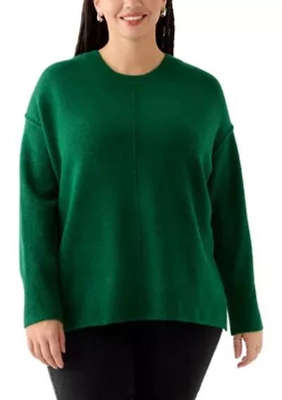 Plus Drop Shoulder Sweater