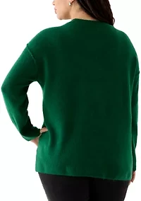 Plus Drop Shoulder Sweater