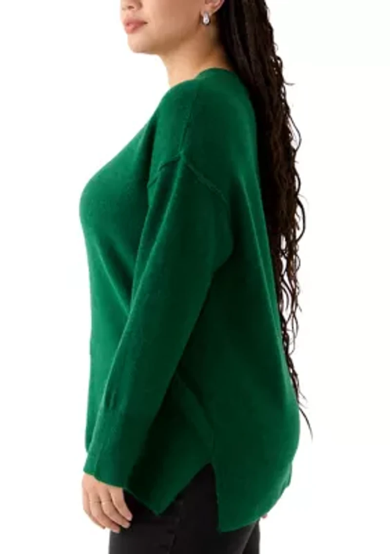 Plus Drop Shoulder Sweater