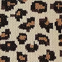 Plus 3/4 Crew Animal Jacquard Sweater