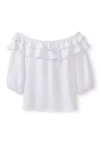 Women's Off the Shoulder Ruffle Blouse