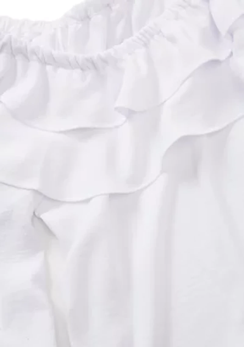 Women's Off the Shoulder Ruffle Blouse