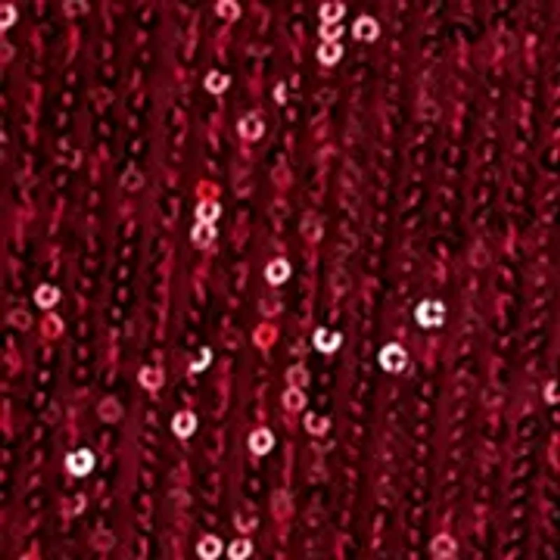 Plus Puff Sleeve Keyhole Sequin Top