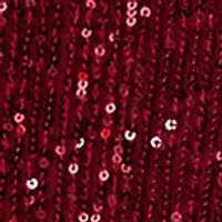 Plus Puff Sleeve Keyhole Sequin Top