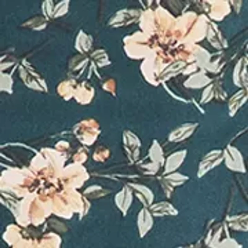 Plus Long Sleeve V-Neck Double Layer Blouse